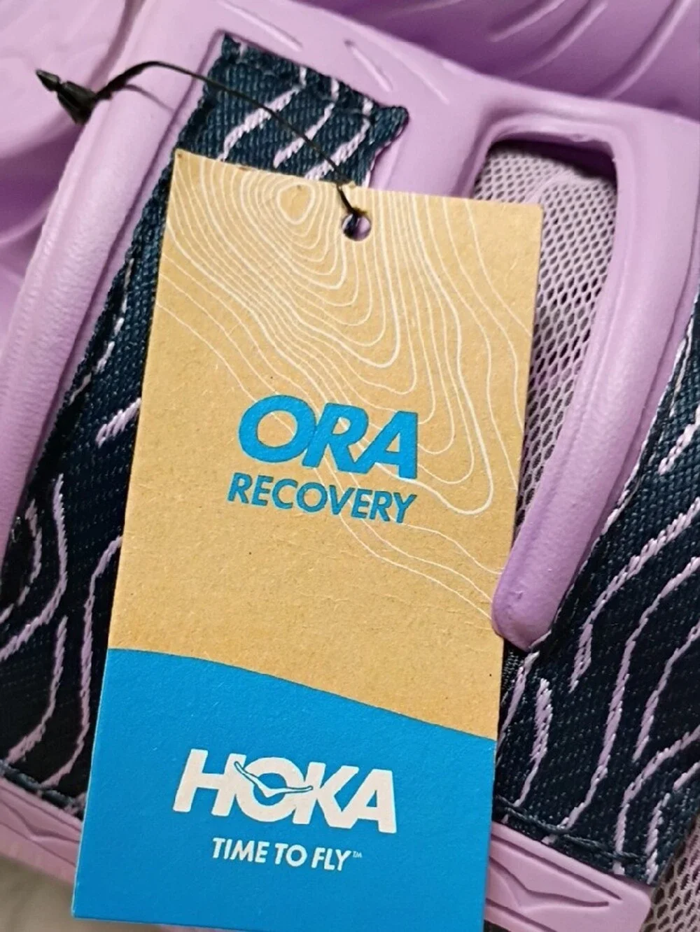 New Hoka One One Ora Recovey Slide Slip-On Sandal Violet Bloom Mens 12/Womens 14